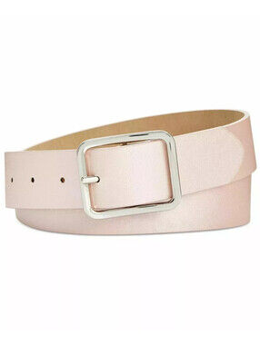 INC International Concepts Womens Casual Faux Leather Belt Blush Size Small